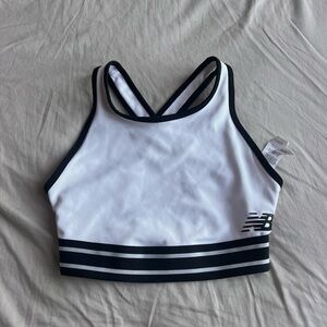 New Balance Black and White Sports Bra
